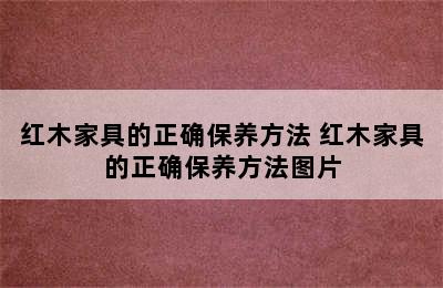 红木家具的正确保养方法 红木家具的正确保养方法图片